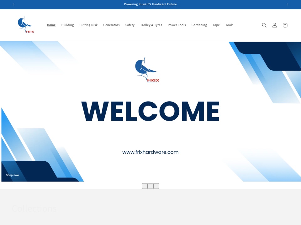 Frix Hardware website screenshot